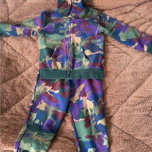 Polo by Ralph Lauren Kids Camo Set - Green, Purple, Blue